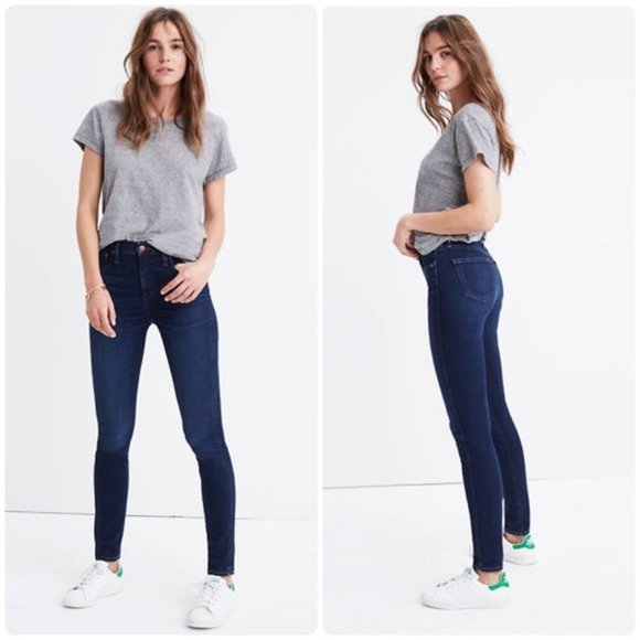 Madewell Denim - Madewell 10" High Rise Skinny In Hayes Wash Size 27